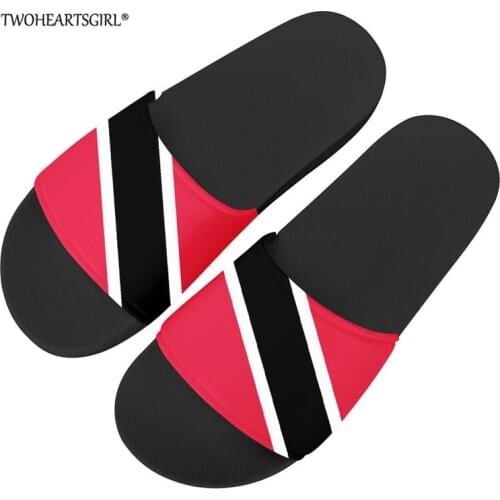 2021 New Fashion Sandals Jamaica Flag Design Summer Flag Pattern Slippers Women Men Casual Home Slip on Slide Sandals Footwear