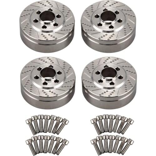 Stainless Steel Silver Brake Disc Weights for 2.2 Inch Wheel Traxxas TRX4 TRX6 Axial SCX10 AXI03007 1/10 RC Crawler
