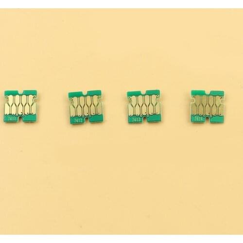 10 sets/lot stable one time Chips for EPSON Surecolor F6070 4 color ink chip puls 1 piece maintenance tank ARC chip