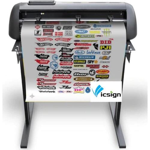 Vicsign 24" HS630 Vinyl Cutting Cutter Plotters Machine Servo Motors Semi-Automatic Contour Graphics Motor Decals Plotters