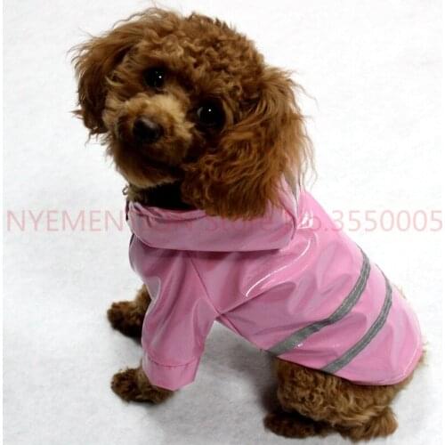 Pet Dog Outdoor Raincoat Waterproof Dog Rain Coat Jacket Reflective Clothing In Dark Rainwear Apparel for big dog raincoat 10PCS