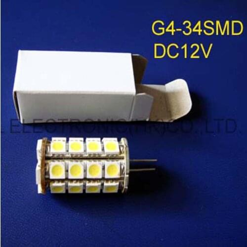 High quality 5050 DC12V 6W led G4 crystal lamps G4 led bulbs Chandelier G4 Led Decorative lamps free shipping 20pcs/lot