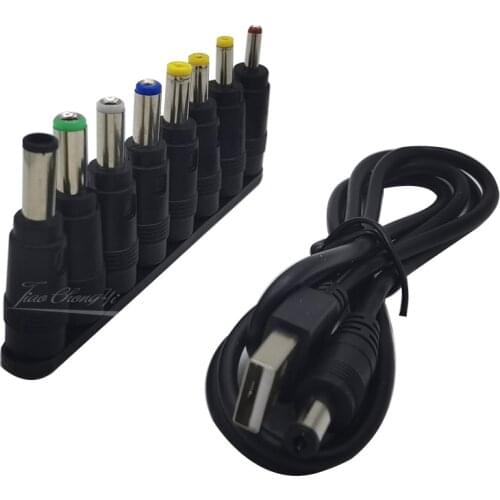 1set USB to DC Power Cable Universal USB to DC Jack Charging Cable Power Cord Plug Connector Adapter for Router Mini Fan Speaker