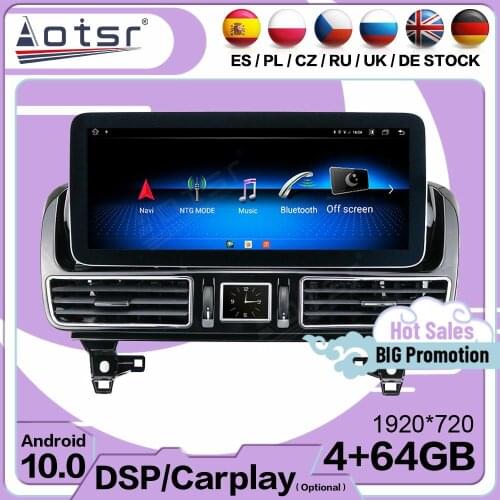 128G Carplay Android For Mercede Benz GLE 2012 2013 2014 2015 2016 2017 2018 2019 GPS Navi Stereo Audio Radio Receiver Head Unit