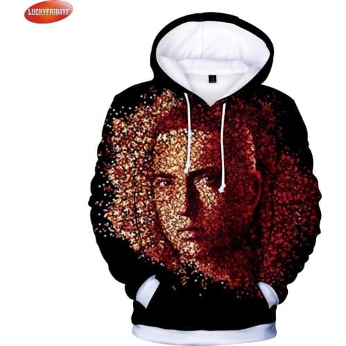 2018 EMINEM Famous Rapper 3D Printed Hip Hop Hoodies Women/Men Long Sleeve Fashion Hooded Sweatshirts EMINEM Casual Hoodies