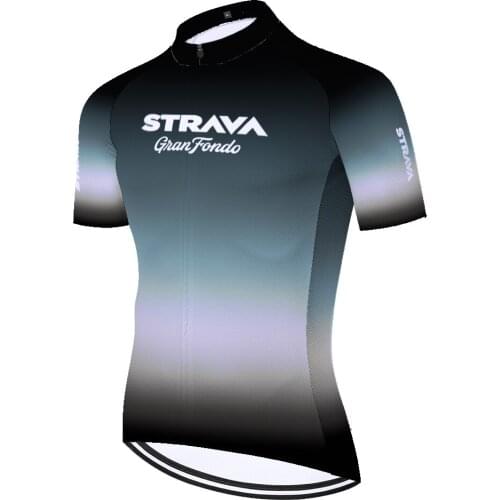 2021 team Strava cycling jersey short sleeve ​quick dry team bike jersey men ​Summer breathable tricota ciclismo hombre