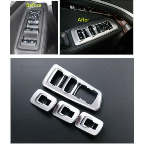 Car accessories ABS Matte Inner Door Armrest Frame Cover Trim 4pcs For Ford Explorer 2011-2014