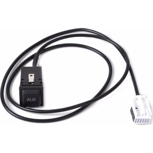 DWCX AUX Cable Adapter In Audio In Socket Switch Plug 5KD035724A For VW Jetta Golf GTI MK5 MK6 Scirocco 2005 - 2012 2013 2014