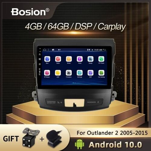Bosion DSP IPS GPS For Mitsubishi Outlander/peugeot 4007 2008-2015 Car Radio Multimedia Video Player Navigation GPS Android 10