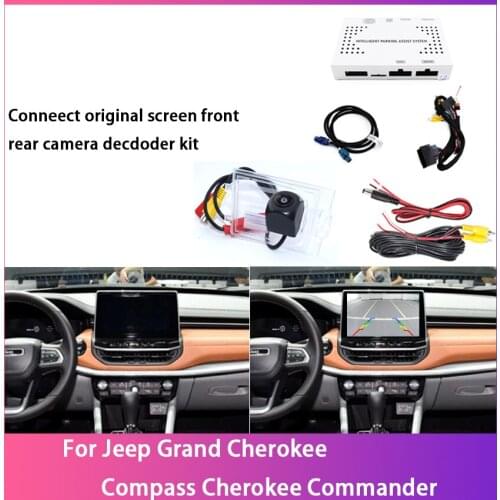 Car Rear Reverse Bakcup Camera Auto Digital Decoder Box Interface Adapter For Jeep Grand Cherokee Compass Cherokee Commander