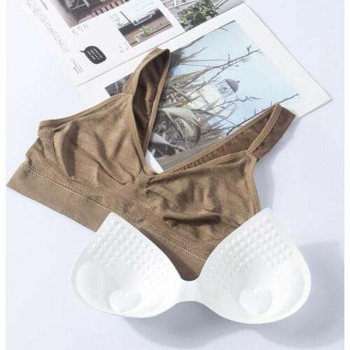 Cotton Bra Without Bone Sexy Women Nick Brasier Push Up Sports Tops Lingerie Hold Corset Overbust Top With Strap