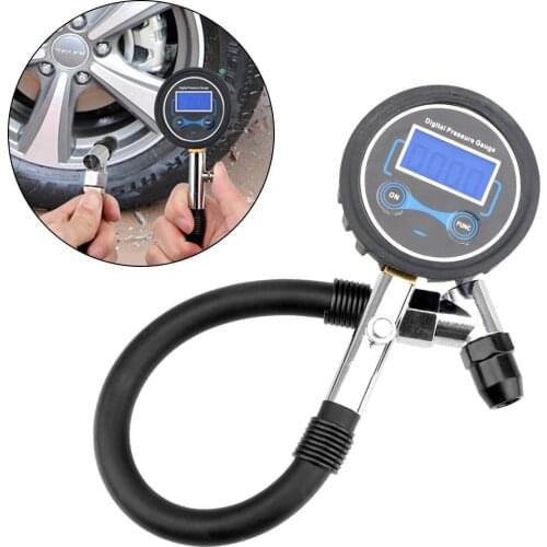 For Car Truck Vehicle Motorcycle Auto Tire Pressure Gauge High Precision Digital Tire Tester LCD Display