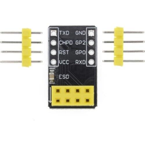 For ESP-01 Esp8266 ESP-01S Model Of The ESP8266 Serial Breadboard Adapter To WiFi Transceiver Module Breakout UART Module A31