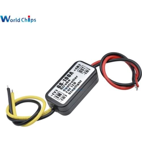 GS-100A LED Brake Light Flash Controller Module 12V Flash Strobe Controller for Car Motorcycles Brake Stop Light Lamp