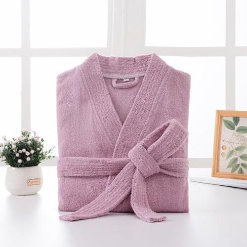 Women Bathrobe Towel Cotton Warm Winter Nightgown Bridesmaid Sleepwear Kimono Peignoir Brides Bath Robe Dressing Gown White Pink