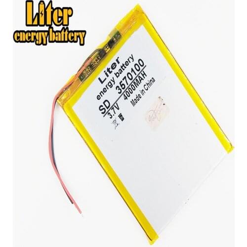 Best battery brand Size 3570100 3.7V 4000mah Lithium Tablet polymer battery with Protection Board For 7 inch Tablet PC