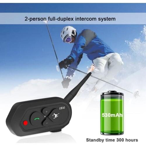 SKI10 1200M BT Intercom 2 Riders Cycling Riding Camping Sports Helmet Interphone Headsets