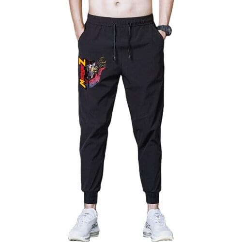 Men Casual Mazinger Z Robot print Loose Sport Pants Tie Feet Long Pants Men Elastic Waist Quick Dry Sweatpants Trousers
