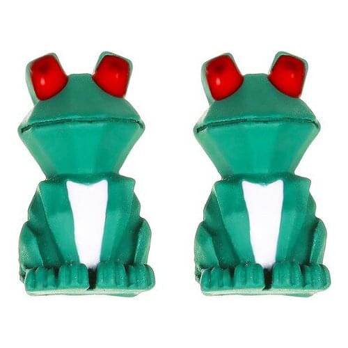New Cute Cartoon Frog Earrings Personality Small Animal Stud Earrings For Women Earing Jewelry Earings Girl Student Earring A719