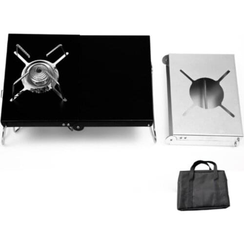 Portable Folding Stove Table Camping Split Gas Stove Stand Desk for Picnic Fishing Beach Hiking Backpacking Stove Holder