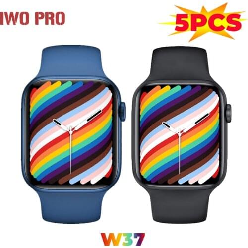 IWO PRO W37 Series 7 5PSC 2021 New Smart Watch Bluetooth Call 1.75 Inch Split Screen Sports Smartwatch For Huawei Xiaomi