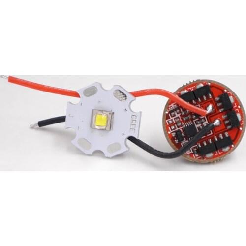 22mm 14xAMC7135 SST40 led driver 3.7v-4.2v 3Mode 5Aconstant current board Luminus sst40 cool white led light emitter diode