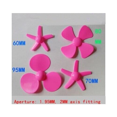 Three four five propeller fan motor propeller pull DIY model toy accessories Production technology free shipping