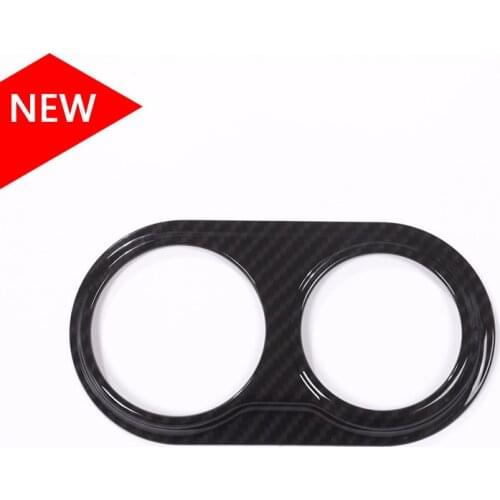 Carbon Fiber Style ABS Plastic For Maserati Levante 2016 Car-Styling Headlight Switch Frame Cover Trim Sticker