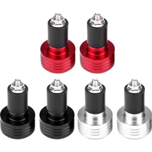 1 Pair of 22mm Universal Aluminum Motorcycle Grip Handlebar Ends Weight Balance Plug Motorcycle Accessories New Hot