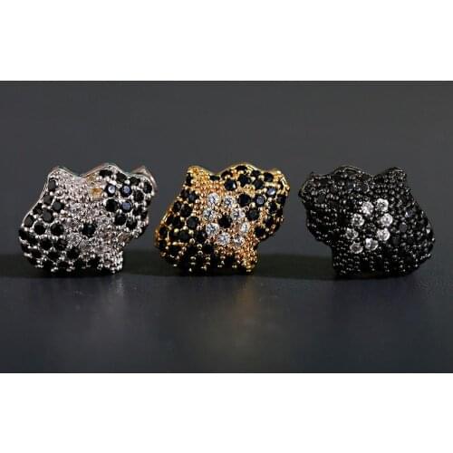 1 Piece/Lot Luxury DIY Beads For Handmade Necklace Bracelet Connector Palm Shape Copper Inlaid Zircon 2020 Jewelry Gift