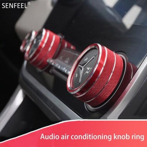 3PCS Aluminum Alloy For Lynk 01 02 Modified Special Air Conditioning Knob Metal Non-slip Decorative Ring Accessories Car styling