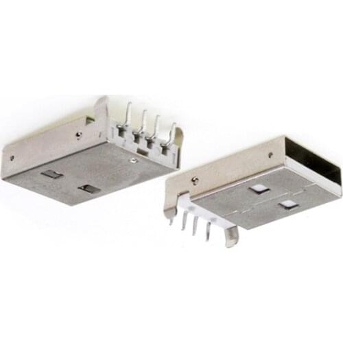 5/10/20 pcs USB 2.0 Jack A Type Male Plug Connector USB jack AM 4pin Sink 2.5 SMT /Sink 1.2 DIP Cable Soldering diy