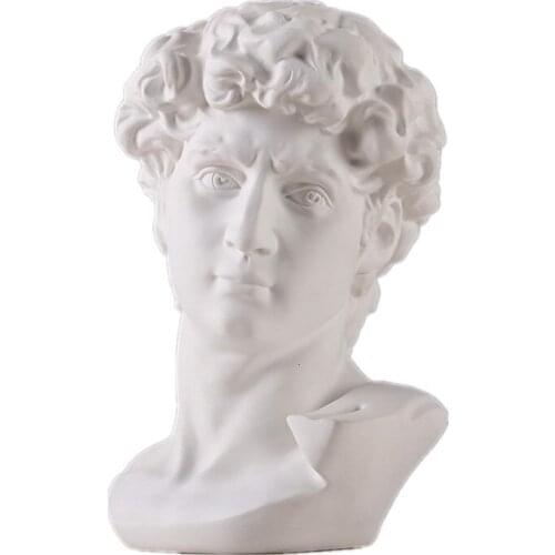 59cm David Giuliano de' Medici Statue Michelangelo Buonarroti Art Sculpture Resin Art&Craft Gypsum Sketch Home Decorations