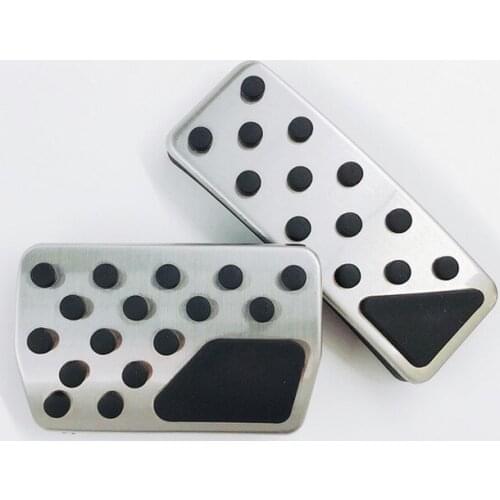Stainless Steel Car Accessories Gas Brake Foot Rest Pedal For Jeep Grand Cherokee 2010-2017 Dodge Durango Modified Metal Pad