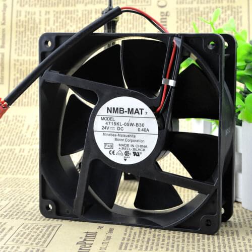 Free Shipping Original NMB-MAT 4715KL-05W-B30 12038 12cm 120mm DC 24V 0.4A 2 line server inverter axial cooling fans
