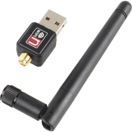 Wireless Network Card Mini Wifi Adapter 150Mbps Antenna PC USB Wi-fi Receiver 802.11b/n/g High Speed USB 2.0 Lan Ethernet