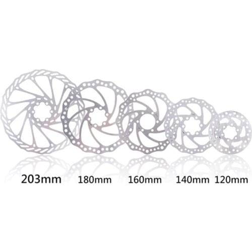 203mm/180mm/160mm/140mm/120mm 6 Inches Disc Brake Rotor Stainless Steel Rotor Disc For Mountain Road Cruiser Bike Bicycle parts