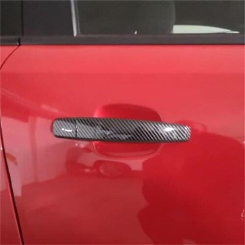 For Opel Vauxhall Insignia Holden For Buick Regal 2009 - 2015 2016 ABS Chrome Carbon Fiber Car Door Handle Cover Trims Sticker