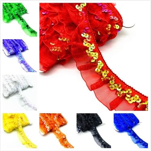 25mm Stretch Lace Trims Elastic Ribbon Stage Performance Party Cosplay Wedding Clothes DIY Sewing Garments Accessories #Ro