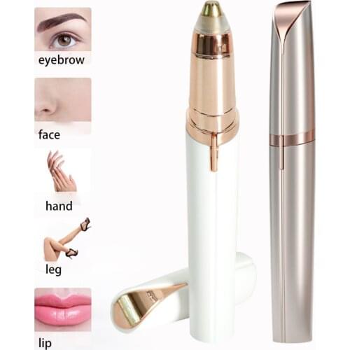 Electric Eyebrow Trimmer Painless Eye Brow Epilator Mini Eye Brow Shaper Shaver Razor Portable Facial Hair Remover For Women