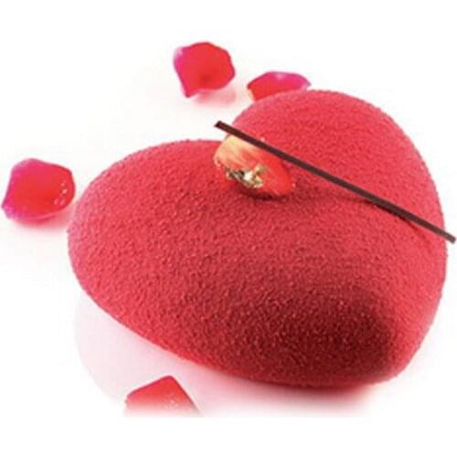 Love Heart Silicone Mold Cake Mousse Mold Chocolate Dessert Form Tray Baking Decorating Tool