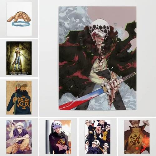 HD Home Decor ONE PIECE Trafalgar Law Prints Painting Japanese Animation Poster Wall Art Modular Pictures For Kids Room Frame