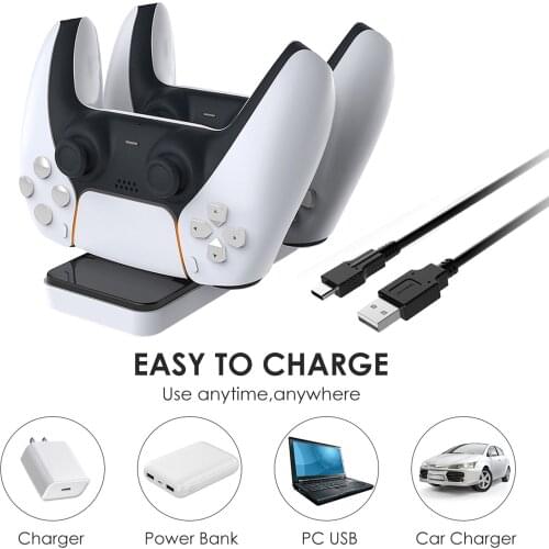 Game Controller USB Charger Dock For PS5 Charger Dual Charging Stand Station For PS 5 PS5 Gamepad Accessory