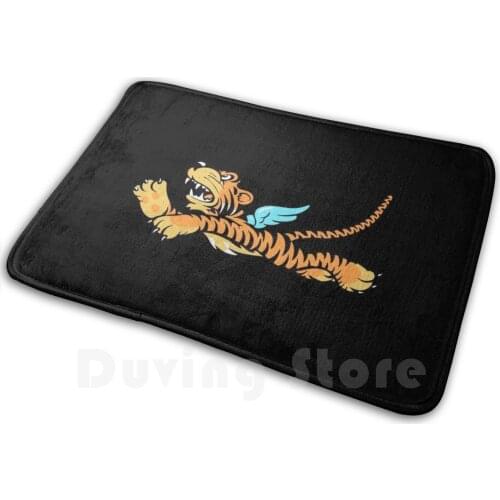 Flying Tigers Wwii Logo Carpet Mat Rug Cushion Soft Flying Tigers Flying Tigers Squadron Usaac Ww2 Flying Tigers