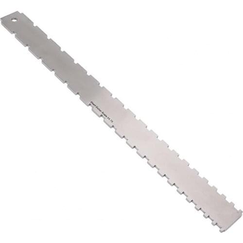 Guitar Neck Ruler Rust-proof Stainless Steel String Pitch Measuring Luthier Tool for Bass
