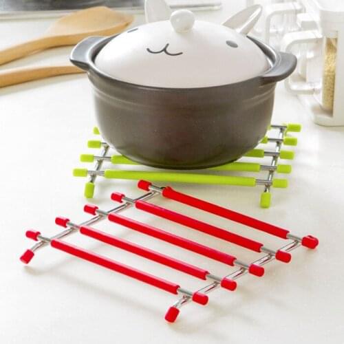 Anti slip stainless steel silicone heat insulation pad creative anti hot pot pad fashion home fashion furniture wholesale