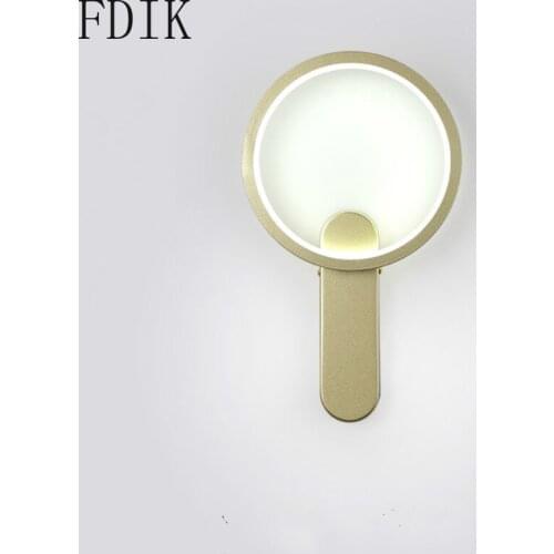 Nordic Led Wall Lamp Bedroom Modern Minimalist Living Room Background Wall Light Luxury Creative Bedside Wall Sconce Lighting