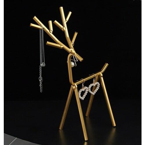 2020 New Earrings Necklace Ear Studs Jewelry Display Rack Simple Style Metal Stand Holder Display Shelf Jewelry Stand Holder