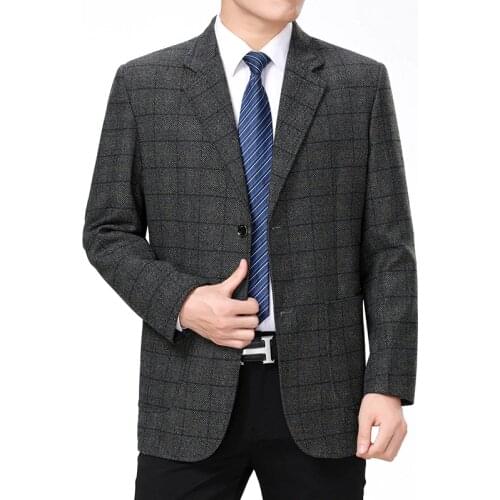 Spring and autumn New middle-aged and elderly mens classic business casual suit high-end Jackets Mens Clothing blazers jacket
