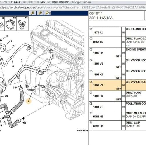 Baificar Brand New Genuine Oil Vapor Hose 1192X0 1192V2 For Peugeot 406